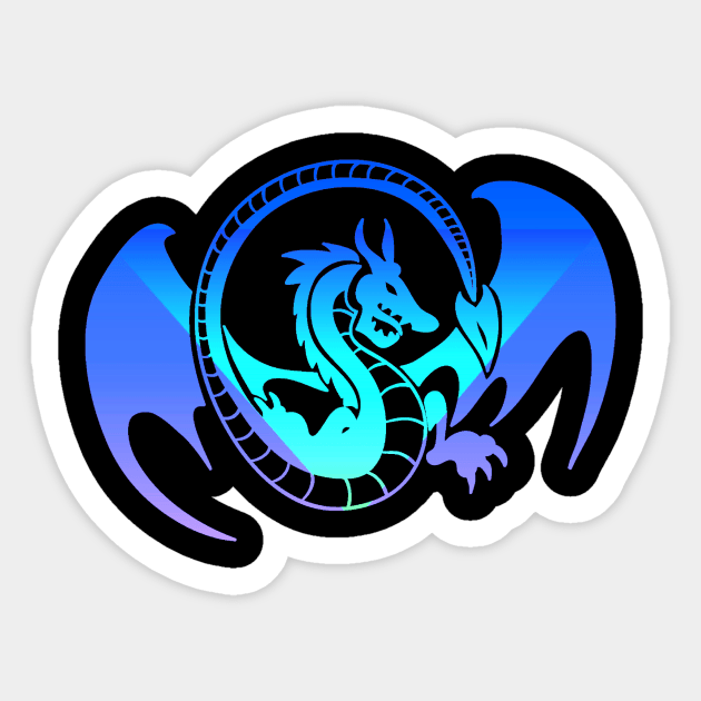 Mystical Dragon Sticker by AlondraHanley